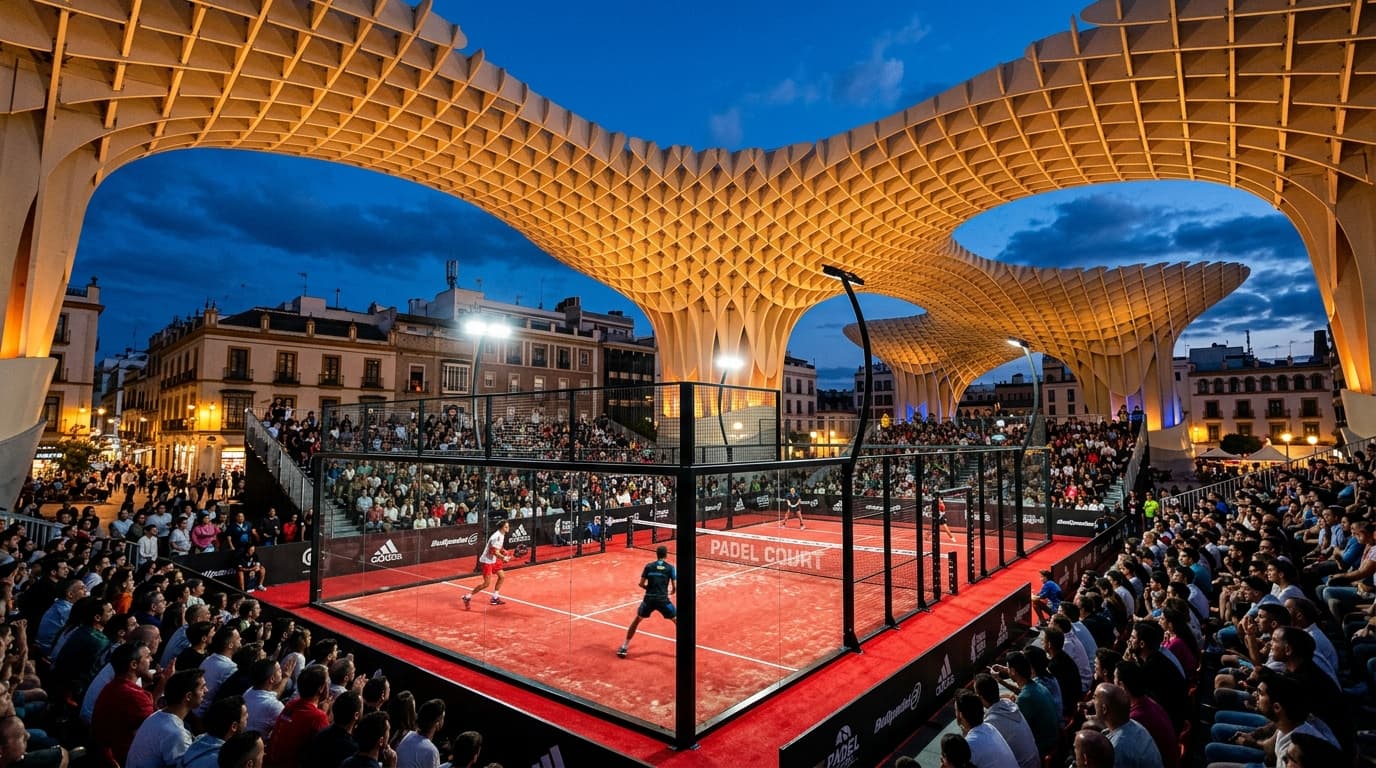 Padel court installation